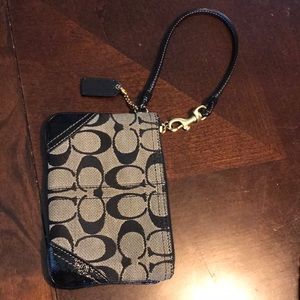 Black Coach Wristlet